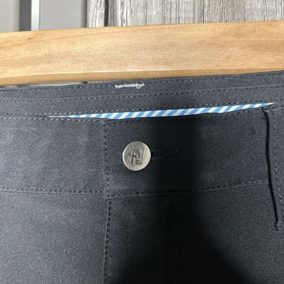 Footjoy Golf Pants 5-Pocket Style Black Color Straight Leg Size 35 x 32 - Picture 3 of 9